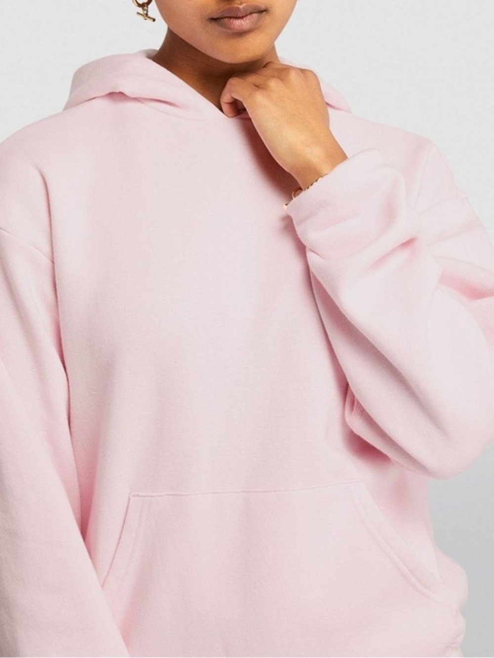 SKIMS Women's Pink Classic Fleece Hoodie Size 4X